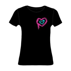 T-shirt Femme Heart bi color